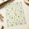 New kids fun green apple elements nails tridimensionales pegatinas frescura fruta viento emboss uñas decorativas stickers Specification image